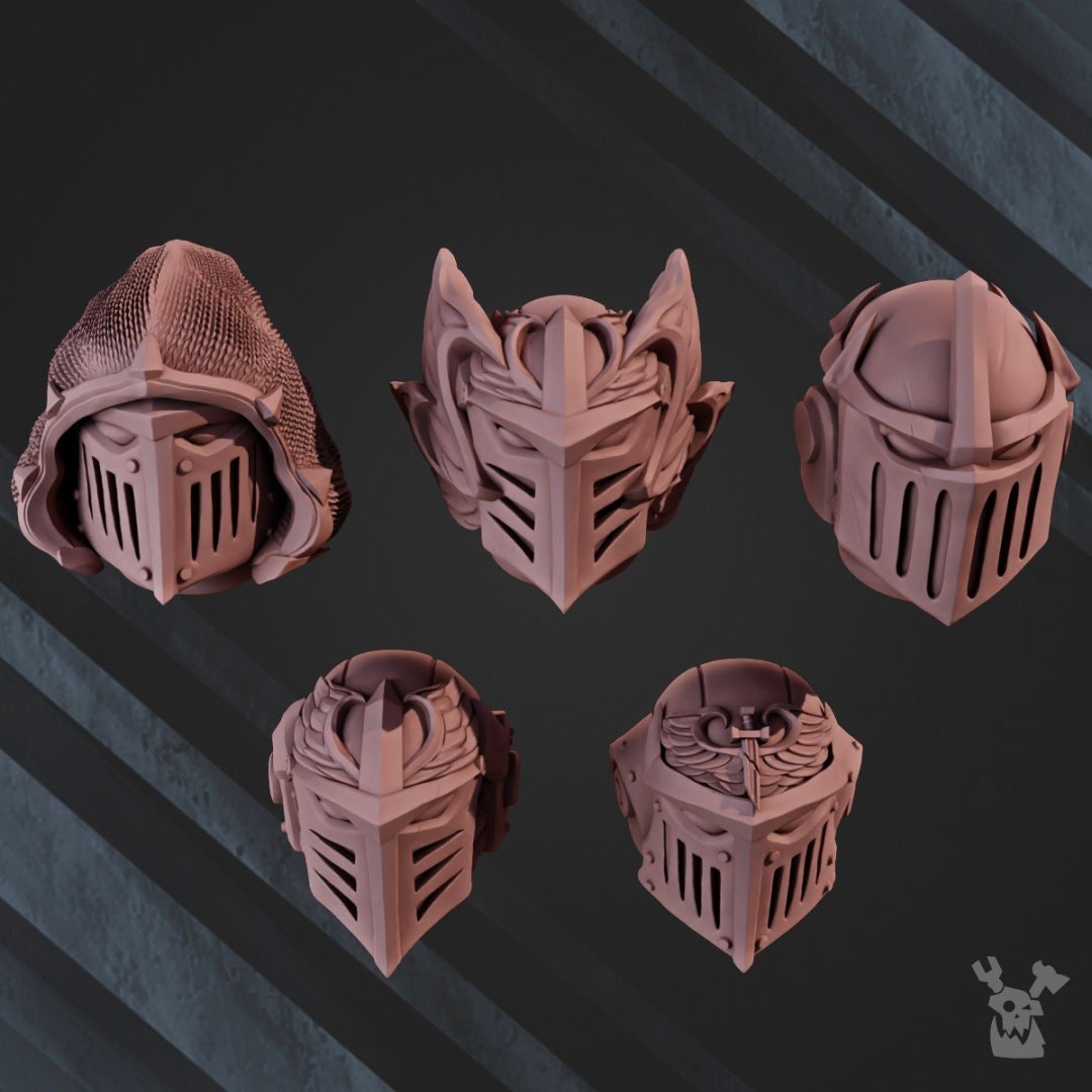 Space Crusaders "Winged Lions" Head Bits - Trisagion Models