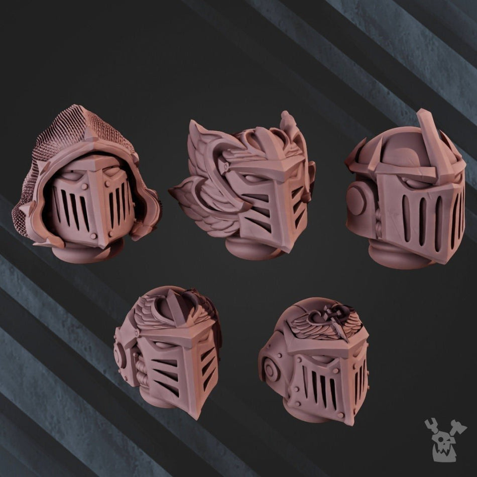 Space Crusaders "Winged Lions" Head Bits - Trisagion Models