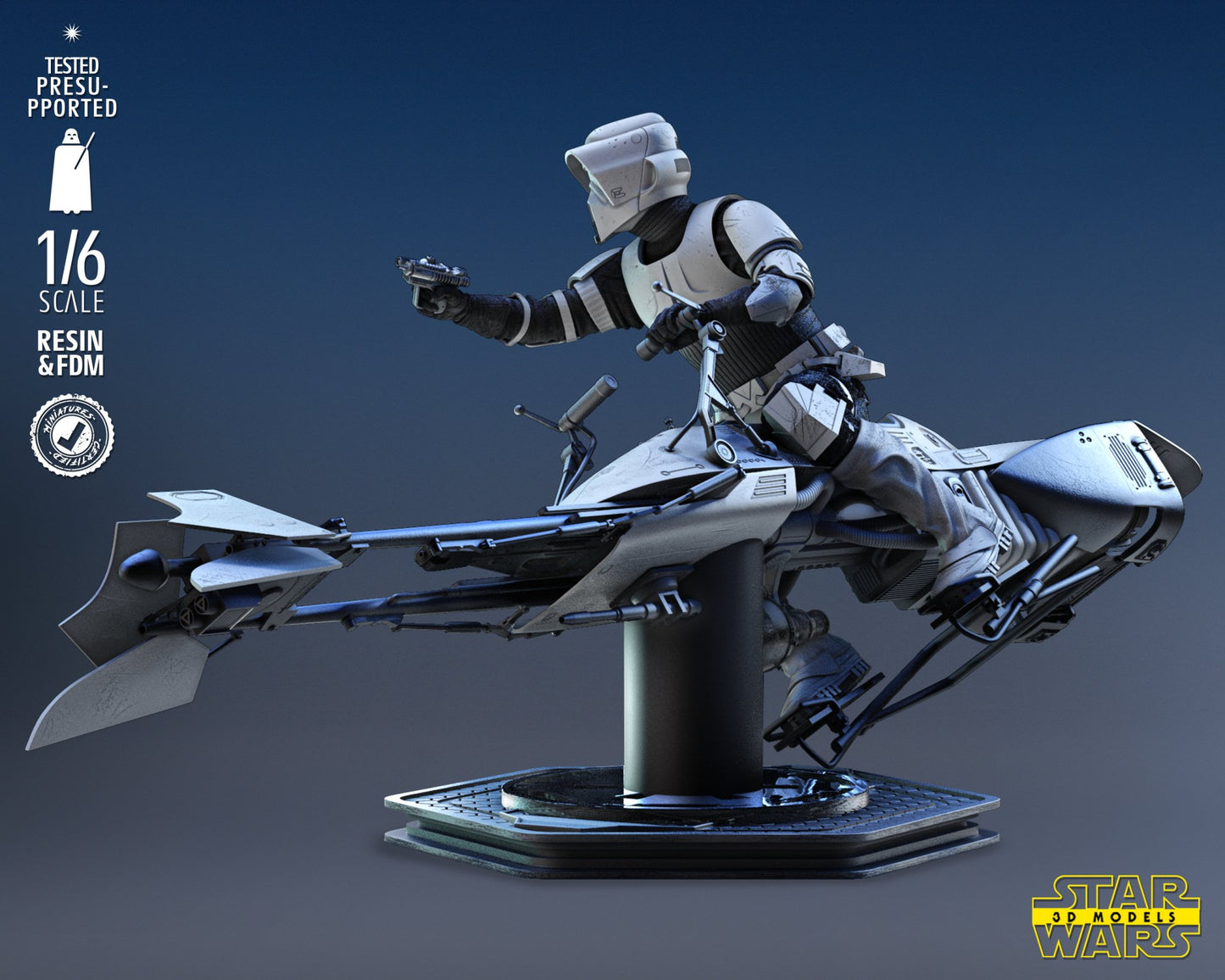 Storm Trooper Explorer Sculpture - Trisagion Models