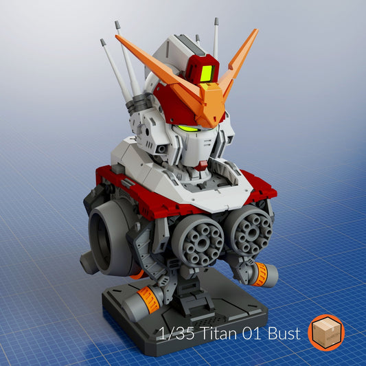 Titan 001 Heavy Arms Bust 1/35 - Trisagion Models