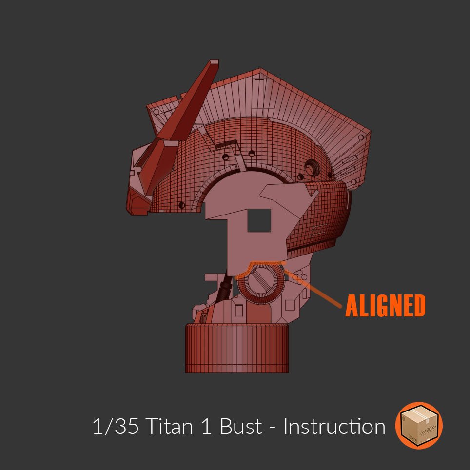 Titan 001 Heavy Arms Bust 1/35 - Trisagion Models