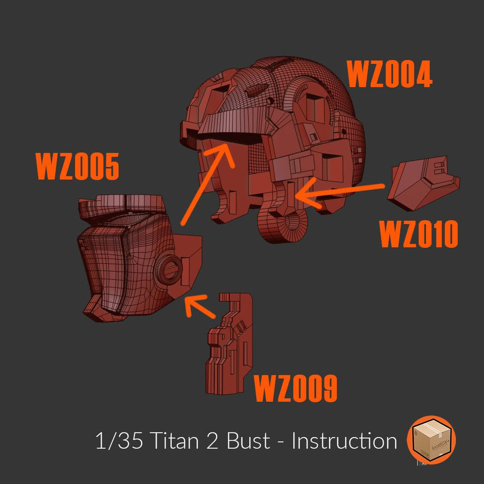 Titan 002 Wing Bust 1/35 - Trisagion Models