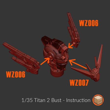 Titan 002 Wing Bust 1/35 - Trisagion Models