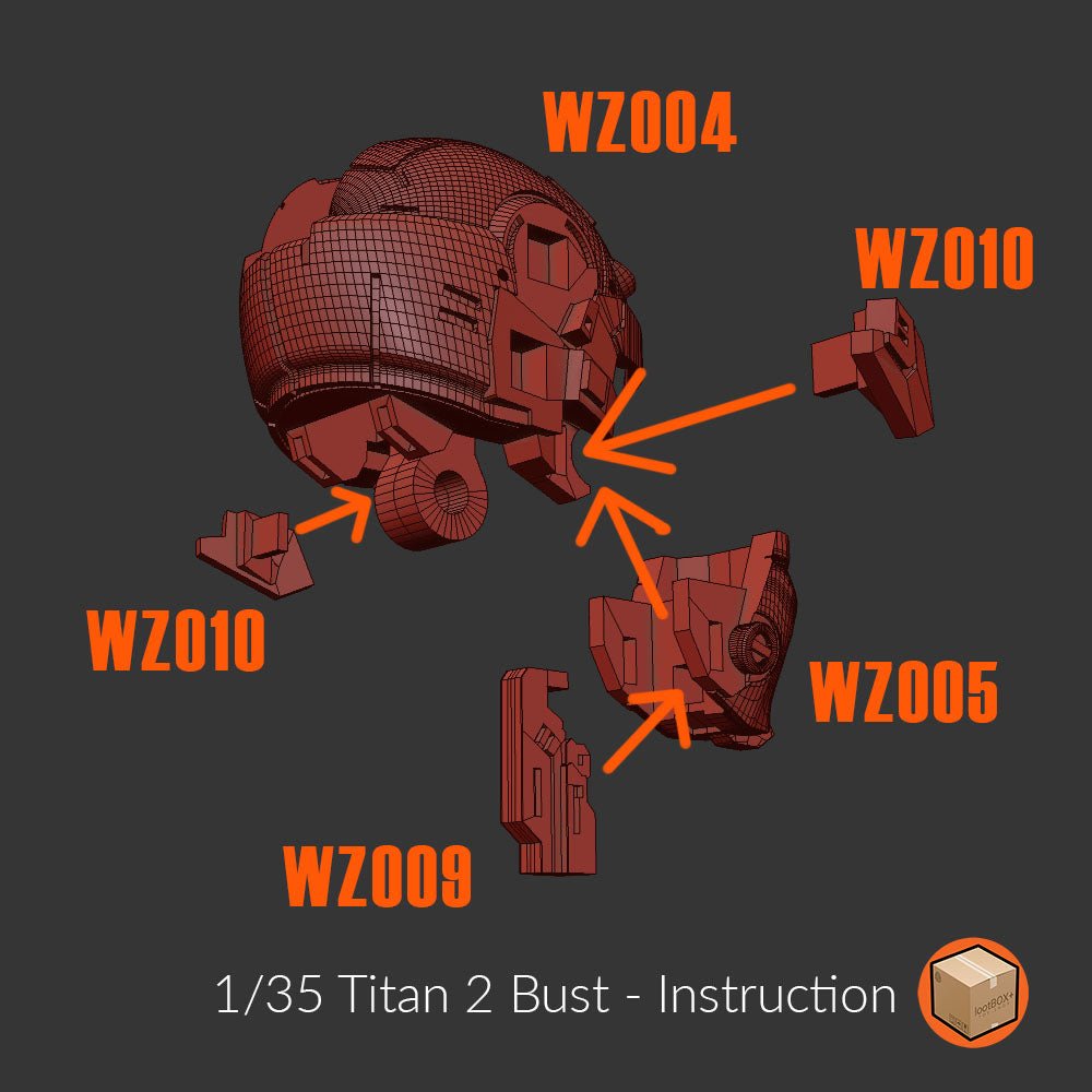 Titan 002 Wing Bust 1/35 - Trisagion Models