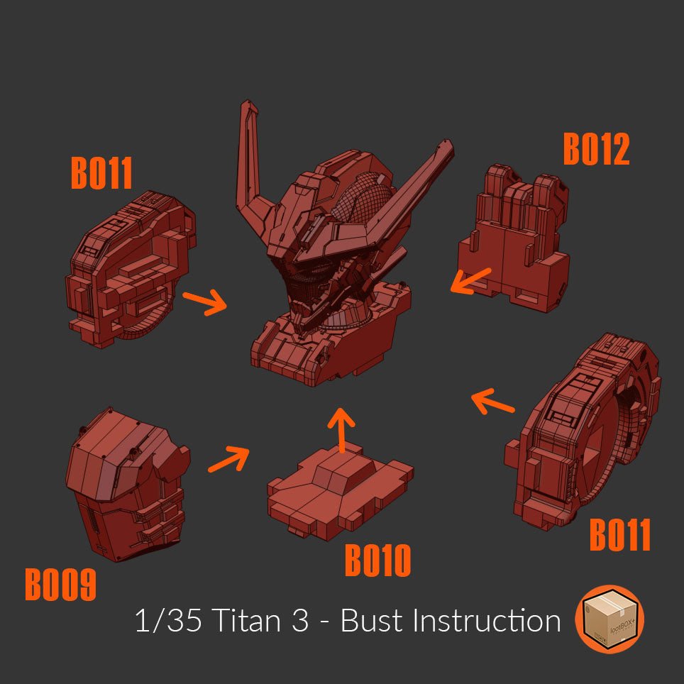 Titan 003 Barbatos Bust 1/35 - Trisagion Models