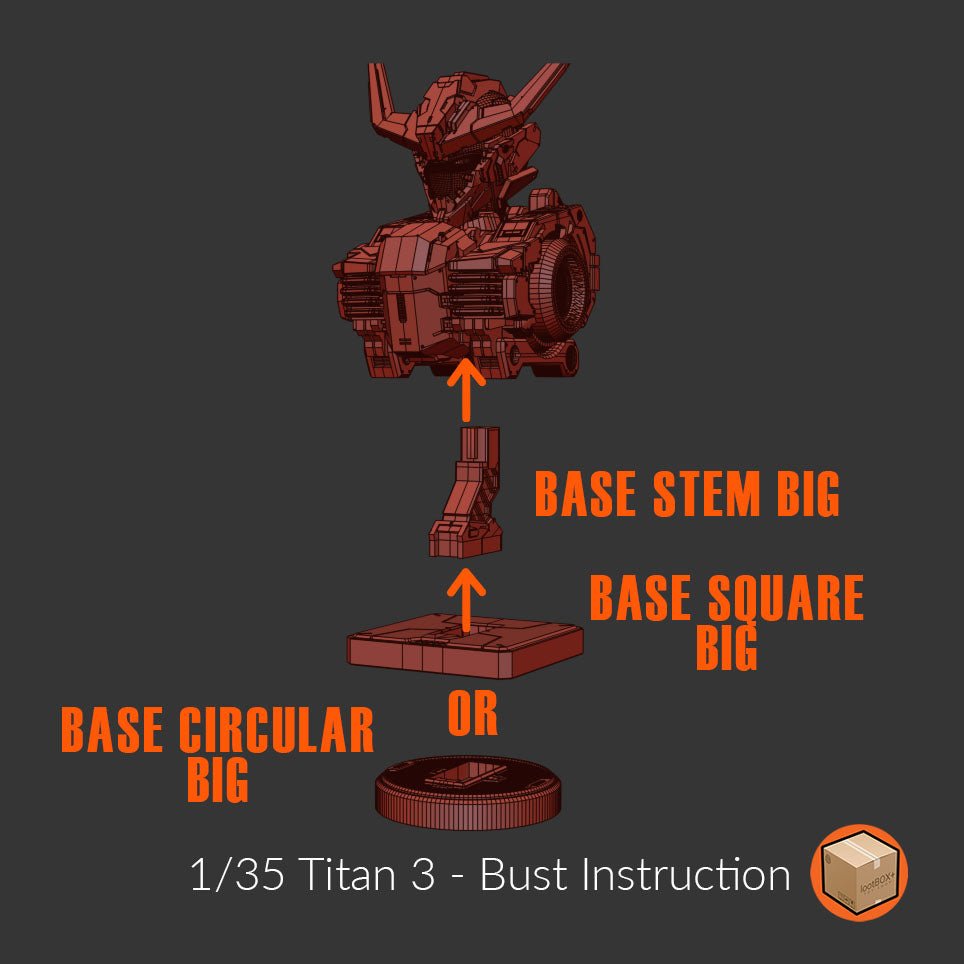 Titan 003 Barbatos Bust 1/35 - Trisagion Models