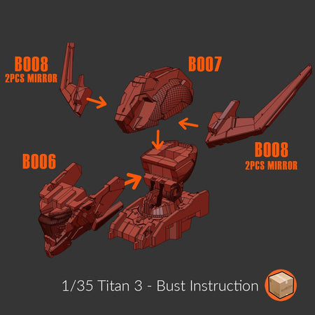 Titan 003 Barbatos Bust 1/35 - Trisagion Models