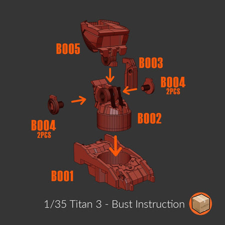 Titan 003 Barbatos Bust 1/35 - Trisagion Models