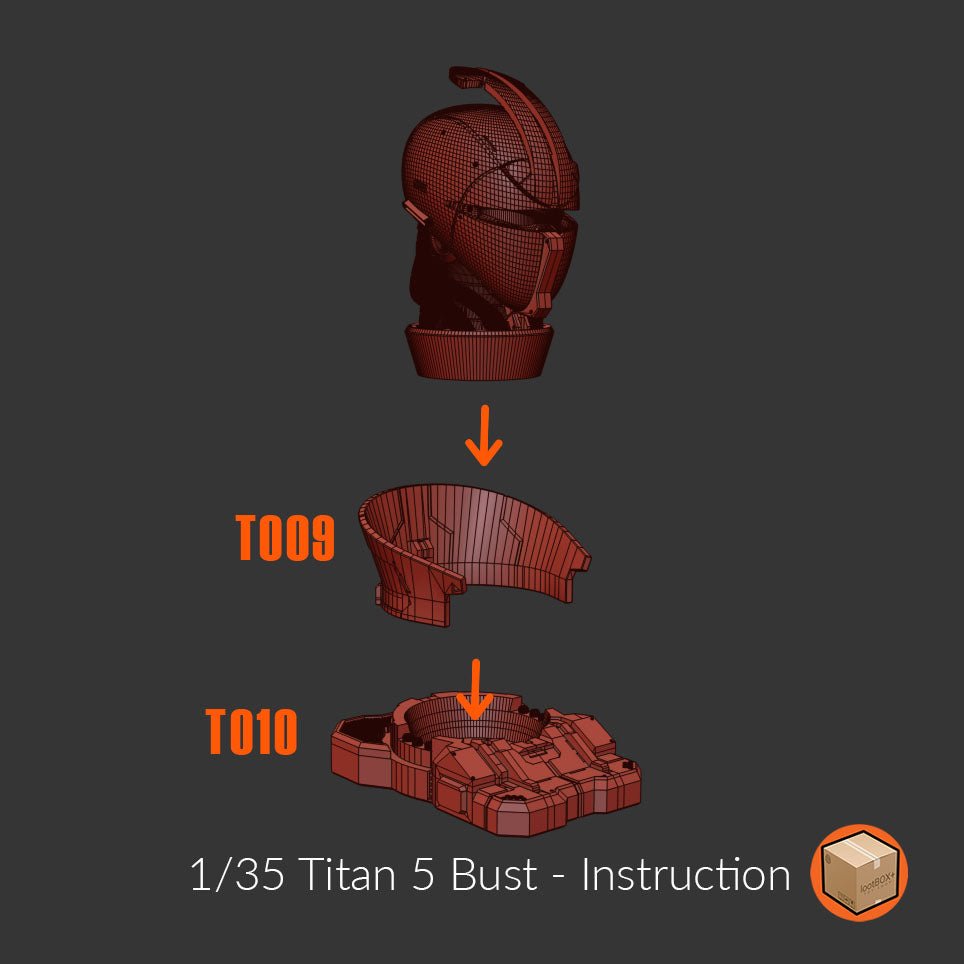 Titan 005 Turn X Bust 1/35 - Trisagion Models