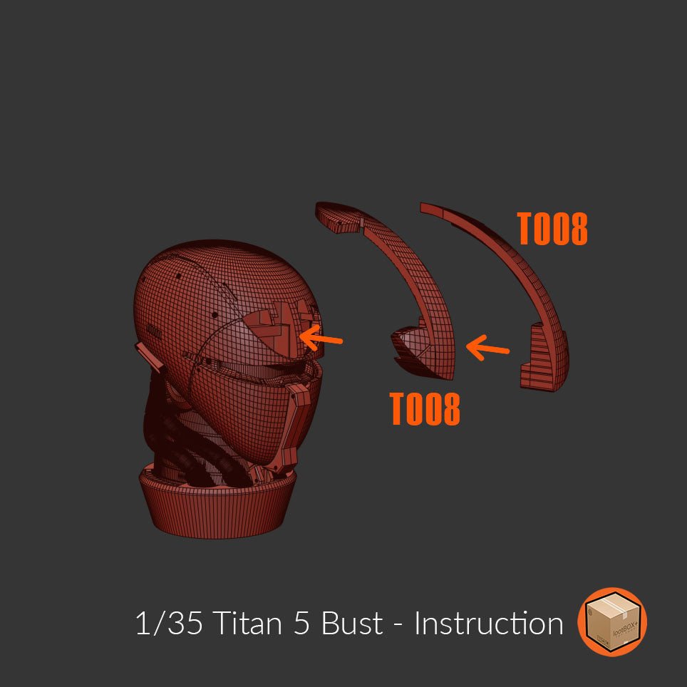 Titan 005 Turn X Bust 1/35 - Trisagion Models