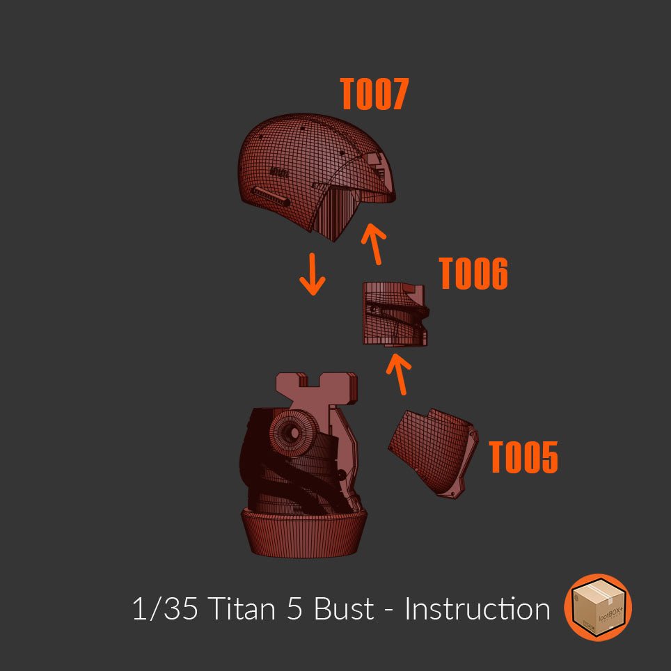 Titan 005 Turn X Bust 1/35 - Trisagion Models