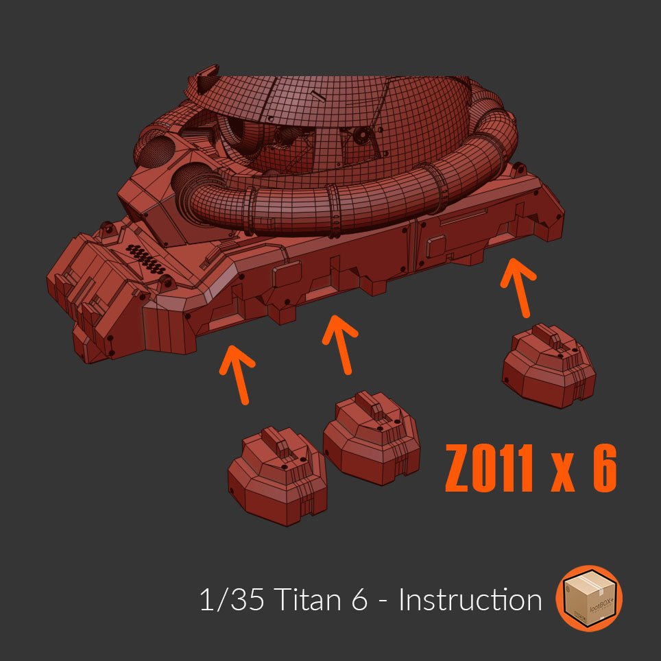 Titan 006 Zaku Bust 1/35 - Trisagion Models