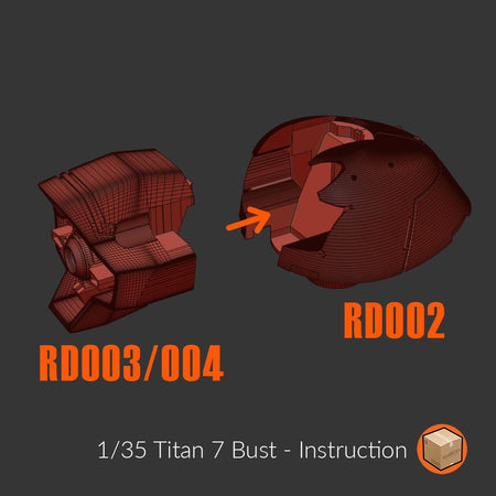 Titan 007 Rick Dom Bust 1/35 - Trisagion Models