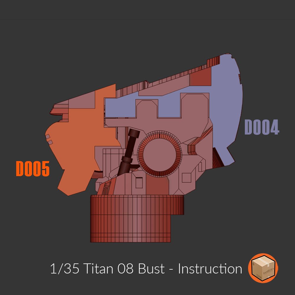 Titan 008 Deathscythe Bust 1/35 - Trisagion Models