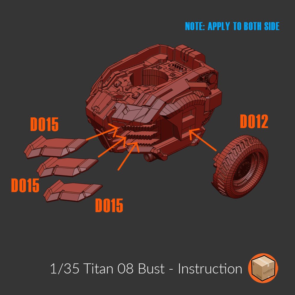 Titan 008 Deathscythe Bust 1/35 - Trisagion Models