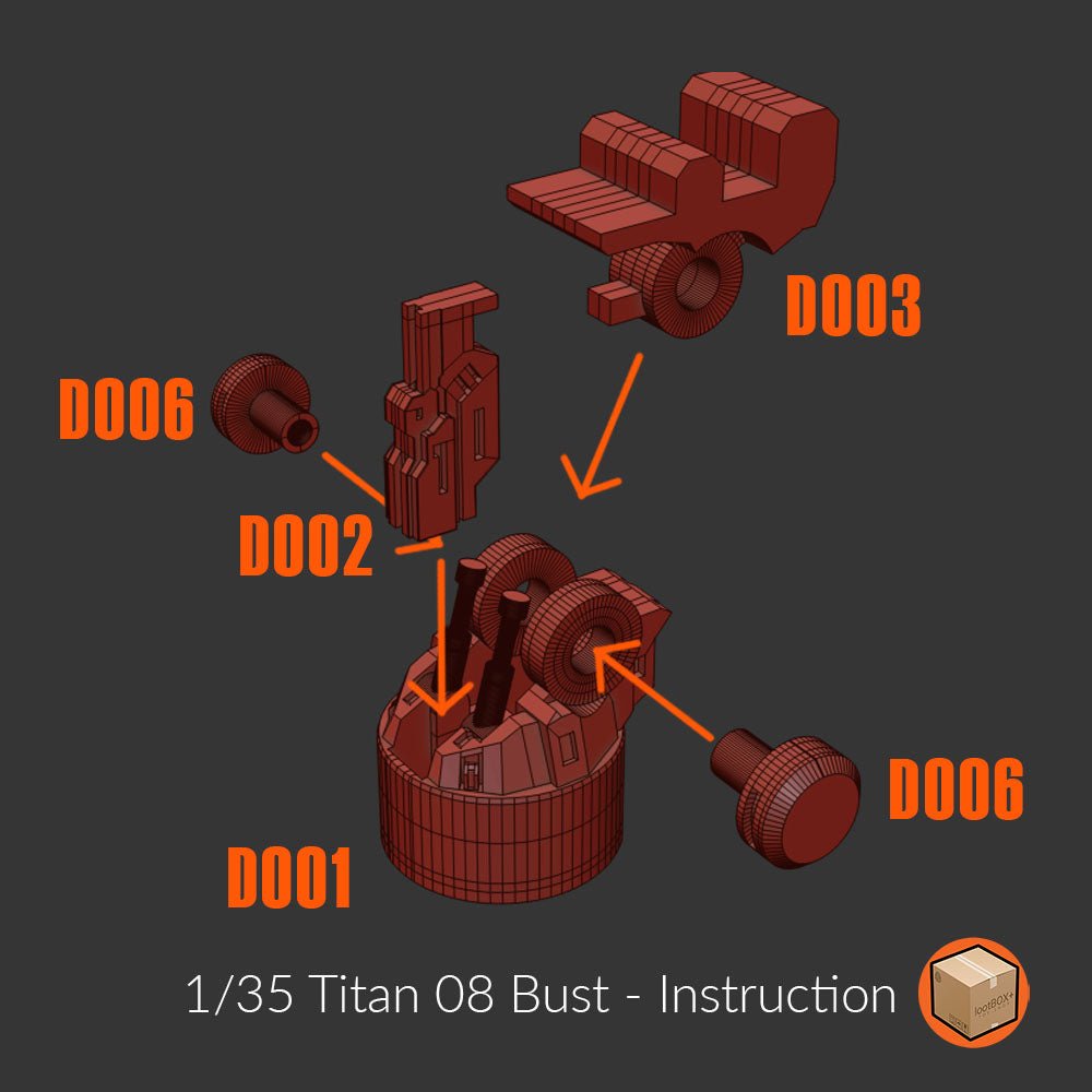 Titan 008 Deathscythe Bust 1/35 - Trisagion Models