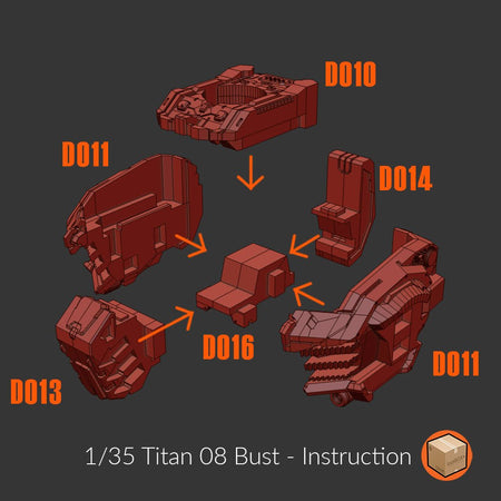 Titan 008 Deathscythe Bust 1/35 - Trisagion Models