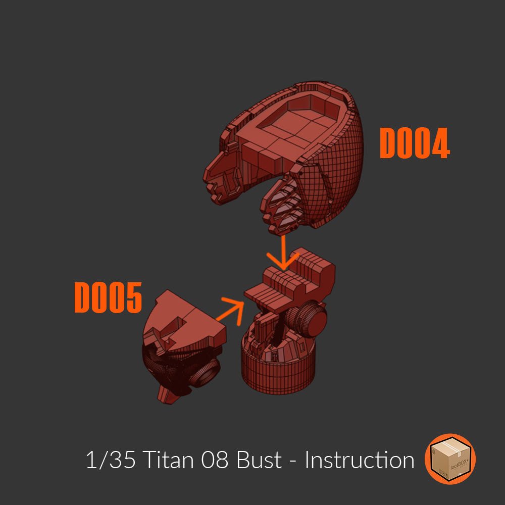 Titan 008 Deathscythe Bust 1/35 - Trisagion Models