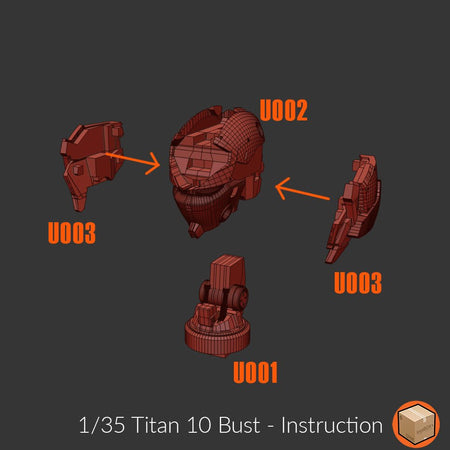 Titan 010 Unicorn Bust 1/35 - Trisagion Models