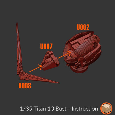 Titan 010 Unicorn Bust 1/35 - Trisagion Models