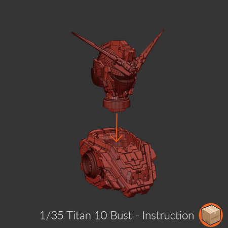 Titan 010 Unicorn Bust 1/35 - Trisagion Models