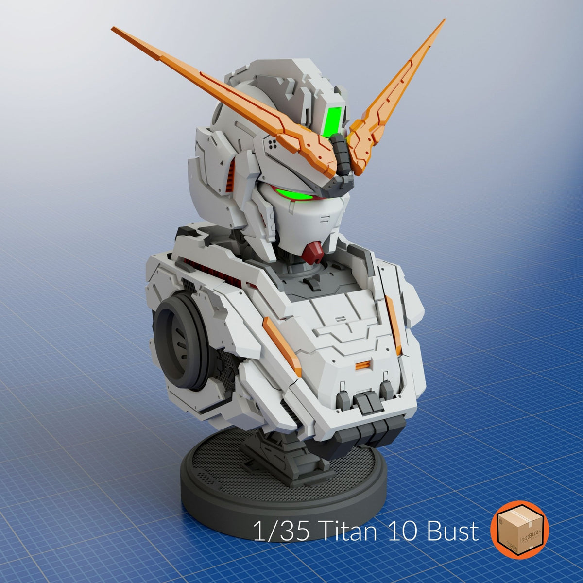 Titan 010 Unicorn Bust 1/35 - Trisagion Models
