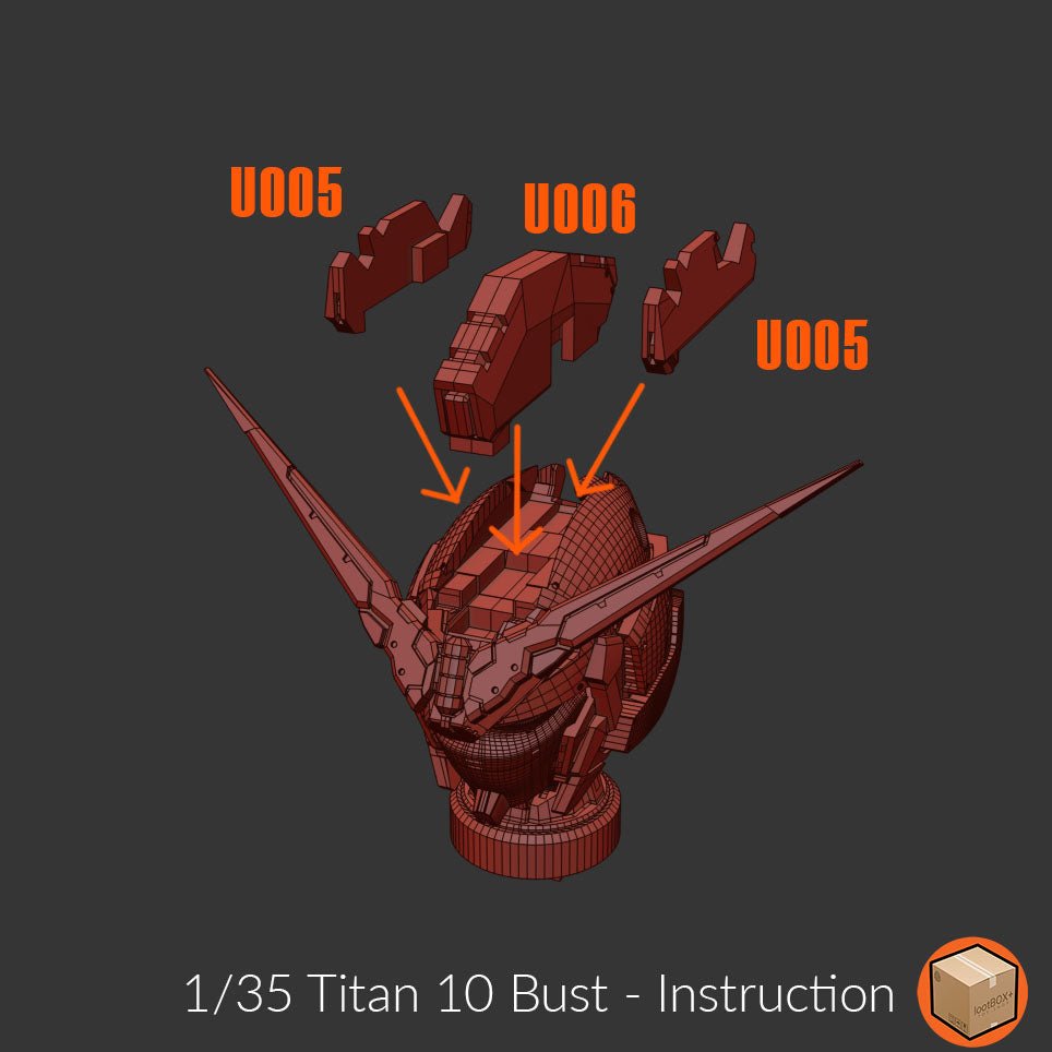 Titan 010 Unicorn Bust 1/35 - Trisagion Models