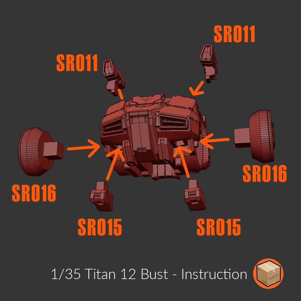 Titan 012 Sandrock Bust 1/35 - Trisagion Models
