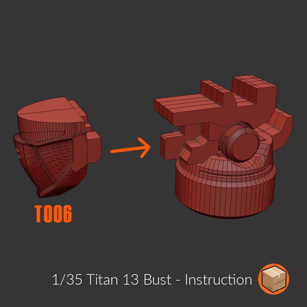 Titan 013 Tallgeese Bust 1/35 - Trisagion Models