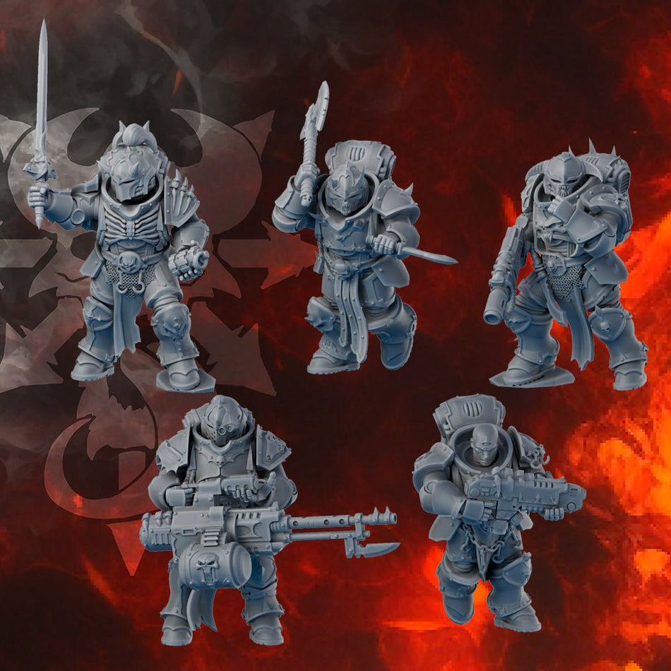 Traitor Squad Assembly Kit - Legion of the Indivisible - Trisagion Models