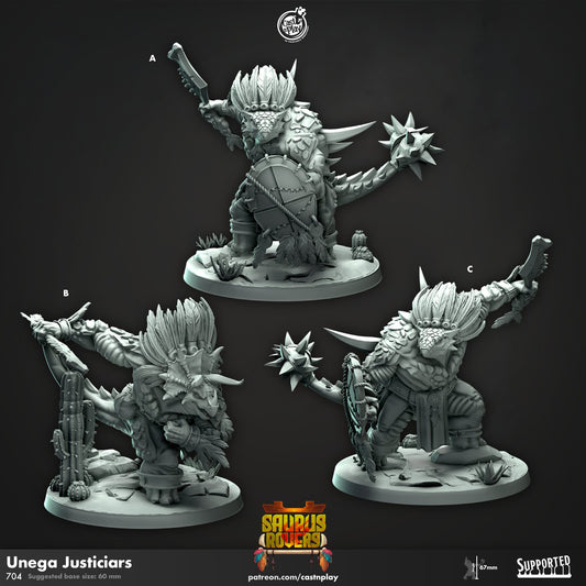 Unega Justiciars - Saurus Rovers - Trisagion Models