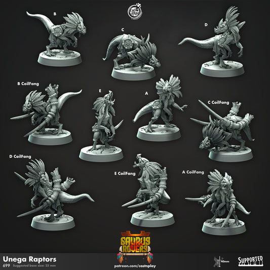 Unega Raptors - Saurus Rovers - Trisagion Models