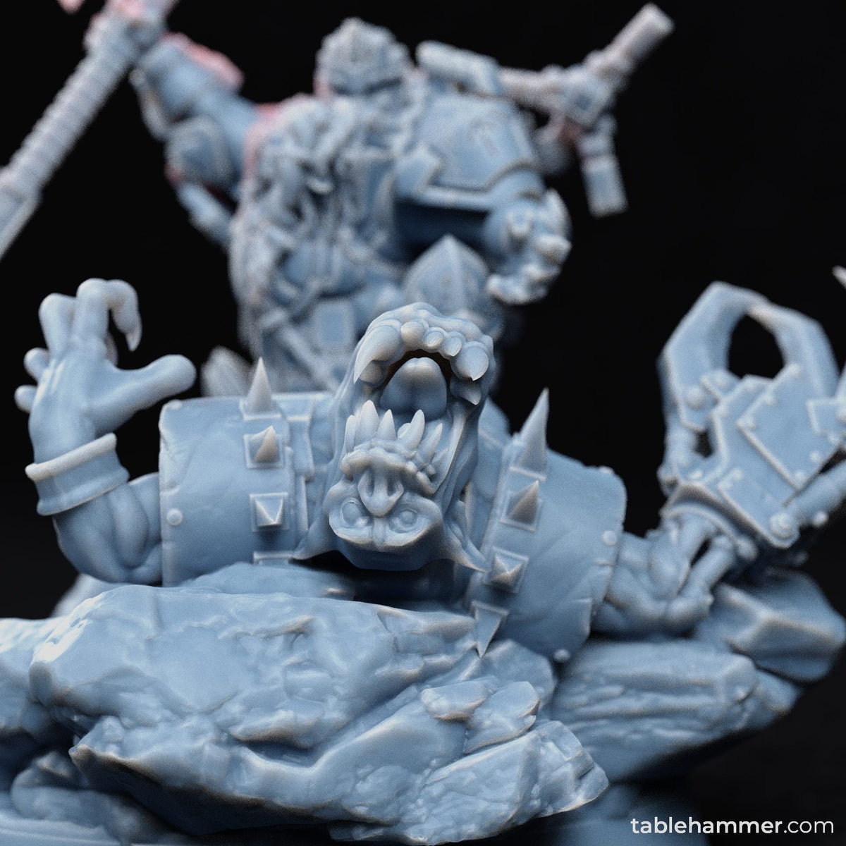 Victorious Space Dwarf King Scene - Trisagion Models