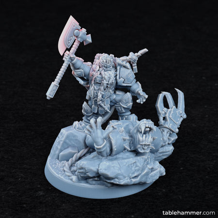 Victorious Space Dwarf King Scene - Trisagion Models