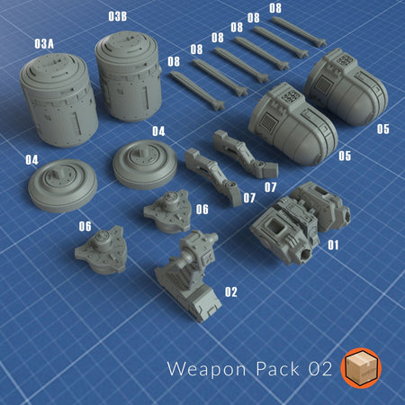 WP002 - Heavy Arms Flight Pack - Trisagion Models