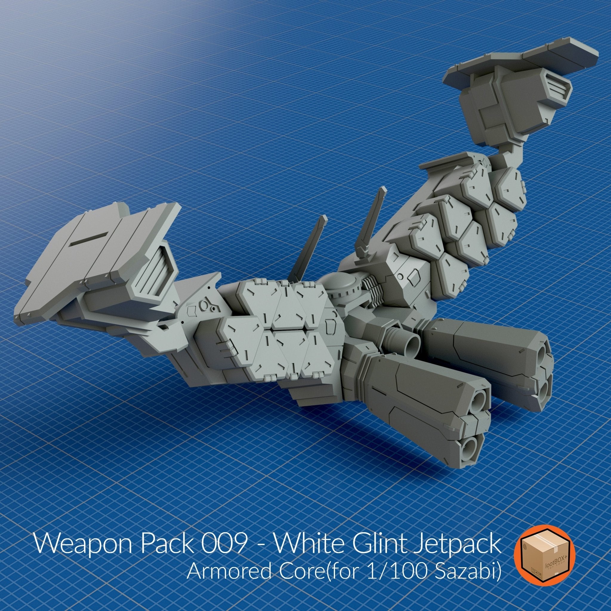 WP009 - White Glint Jetpack - Trisagion Models