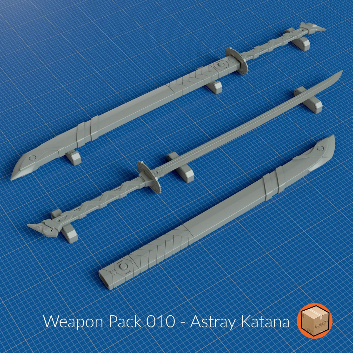 WP010 - Katana Sword (Astray) - Trisagion Models