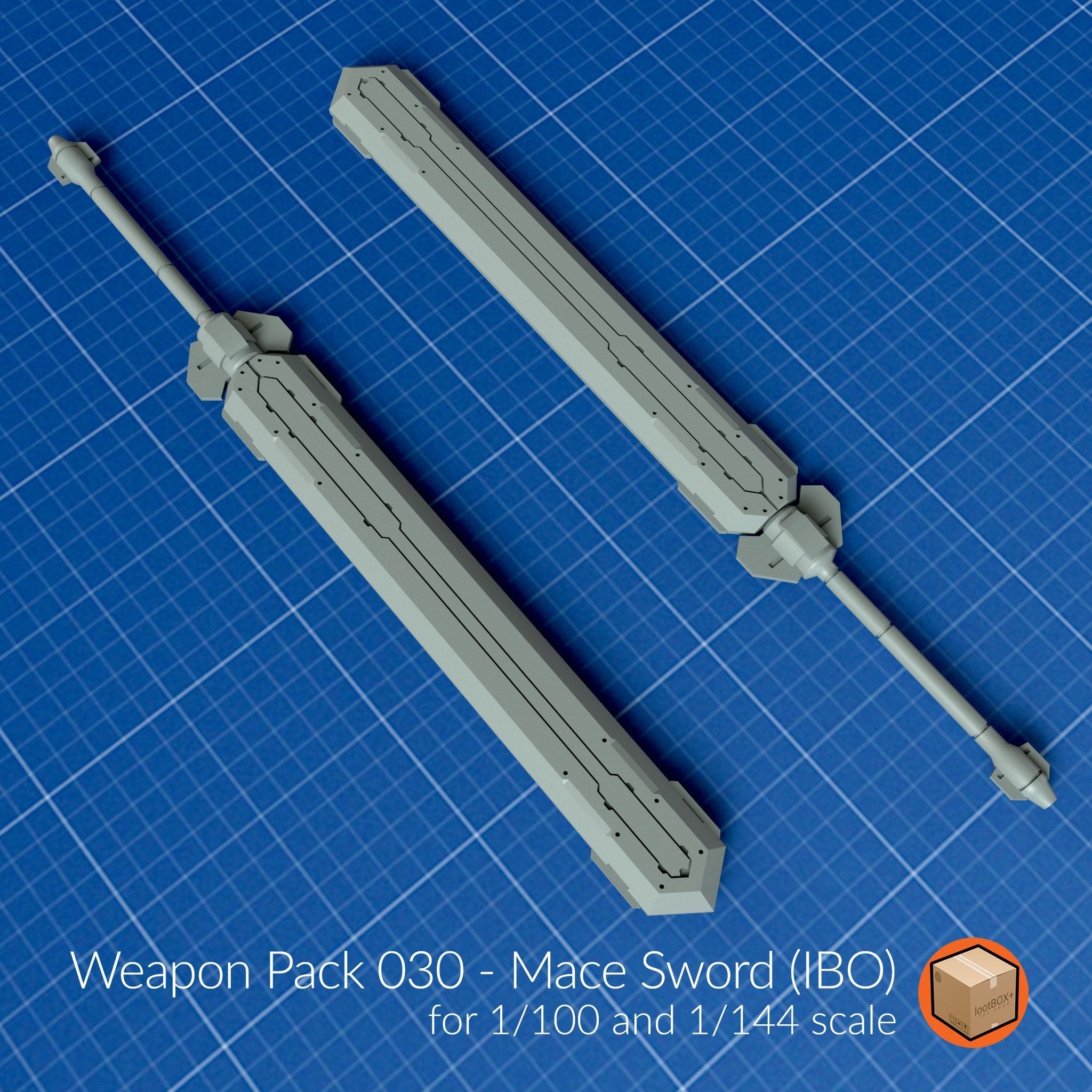 WP030 - Mace Sword (IBO) - Trisagion Models